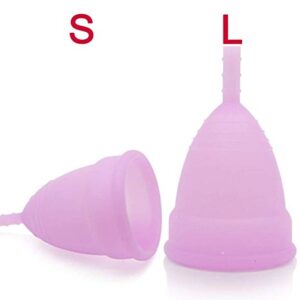 Reusable Luna Cup Feminine Hygiene Menstruation (Pack of 2 Small & Large Size)