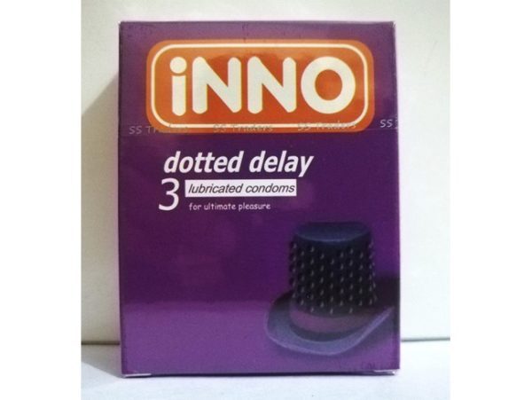 INNO Dotted Delay Lubricated Condoms For Ultimate Pleasure (Pack of 12 Condom)