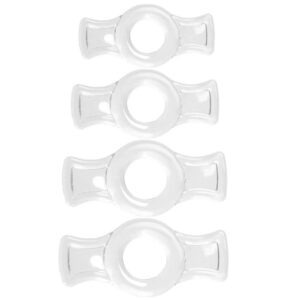 Silicone TPE Delay Penis Tension Ring – Stronger Erections - Ejaculation Penis Rings – Pack of 4 Sizes