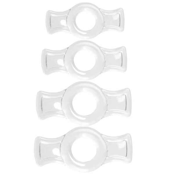 Silicone TPE Delay Penis Tension Ring – Stronger Erections - Ejaculation Penis Rings – Pack of 4 Sizes